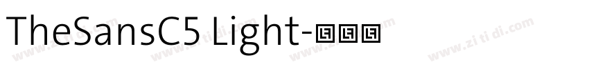 TheSansC5 Light字体转换
